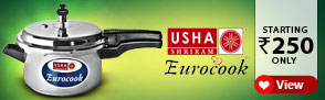 USHA Cookware starting Rs.250 Only
