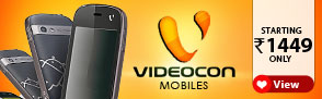 Videocon Mobiles starting Rs.1449 Only