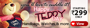 Teddy day special starting Rs.299 only