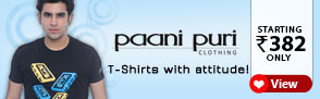 Paani Puri men T-Shirts starting at Rs.382 only