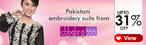 Upto 31% off on Pakistani Suits from Chhabra 555