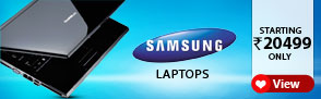 Samsung Laptops Starting Rs. 20499
