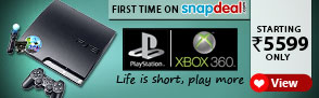 Sony PlayStation & Xbox 360 - First Time on Snapdeal! - Starting Rs.5599