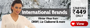 International Brand?s Winter Wear for Women ? DKNY & More ? Starting Rs.449