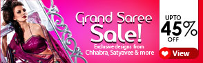 Grand Saree Sale ? Upto 45% off Chhabra, Satyavee & More