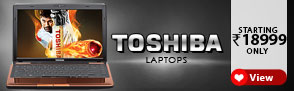 Toshiba Laptops Starting at Rs. 18,999