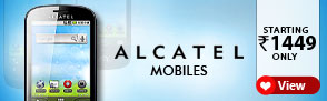 Alcatel Mobiles Starting Rs.1449