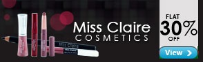 Flat 30% off Miss Claire Cosmetics&