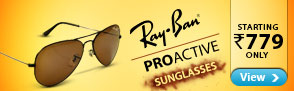 Sunglasses from Ray Ban and more - Starting at Rs.779