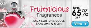 Upto 65% off on Fragrances from Juicy Couture,Gucci, Lancome & more