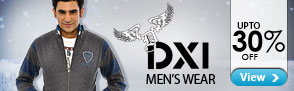 Upto 30% off DXI Men?s apparel