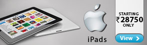 Apple iPads Starting at Rs.28750 