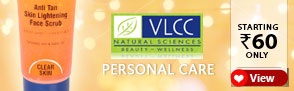 VLCC personal Care products starting Rs. 60
