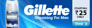 Gillette grooming for Men Starting Rs 25 only