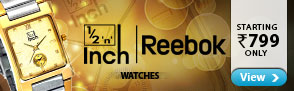 Half N Inch And Reebok Watches Starting Rs.799