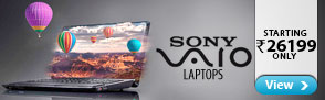 Sony Vaio Laptops Starting Rs.26199