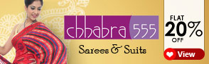 Chhabra 555 ? Sarees & Suit Materials ? Flat 50% off