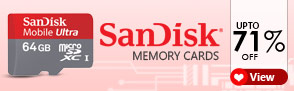 SanDisk Memory Cards ? Upto 71% off