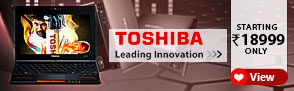 Toshiba Laptops ? Starting at Rs.18,999
