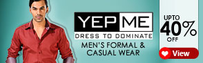 Yepme Men?s Formal & Casual Wear ? Upto 40% off