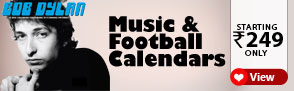 2012 Calendars of your favourite music & football clubs ? Starting at Rs.249