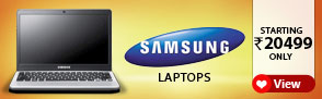Samsung Laptops ? Starting at Rs.20,499
