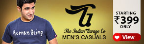 Indian Garage Men Casuals ? Starting Rs. 399