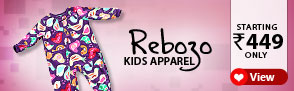 Rebozo kids apparel starting Rs. 449 only.