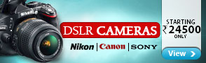 DSLR Cameras from Canon,Nikon & Sony starting Rs.24500 only