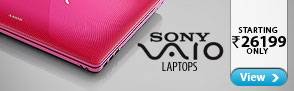 Sony Vaio Laptops starting Rs.26199 only