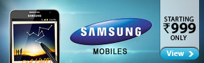 Samsung Mobiles starting Rs.999 only