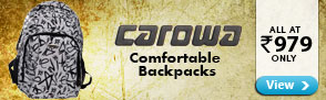 Carowa backpack starting at Rs.979 only