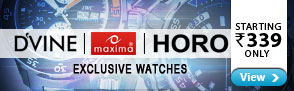 Divine watches from Divine watches,Horo and Maxima starting at Rs.339 only