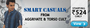 Men's Casual Wear from Aggrivate & Torsocult - Starting at Rs.524