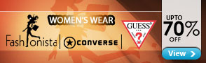 Upto 70% off on Women casual wear from GUESS, Converse and more