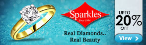 Upto 20% off Sparkles Jewellery