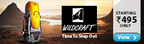 Wildcraft bags starting Rs.495