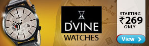 D'vine watches starting at Rs.269 only