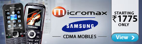 CDMA Mobiles from Micromax and Samsung Starting Rs.1775 Only