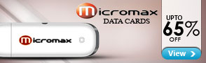Upto 65% off on Micromax Data Cards