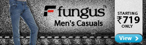 FUNGUS men's casual starting at Rs.715 only
