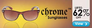 Upto 62% off chrome sunglasses