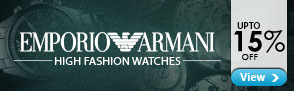 Armani watches Upto 15% off