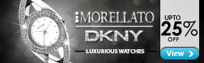 Upto 25 % off on DKNY and Morellato watches