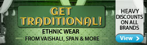 Get Heavy discounts on ethnic wear for women from Sahi Poshak , Span and more