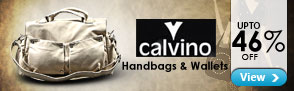Upto 46% off on Calvino handbags and wallets