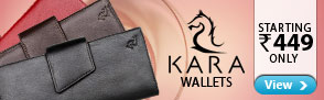 Sturdy Wallets from Kara - Starting at Rs.449