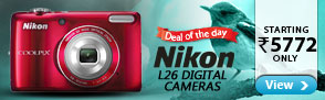 Nikon digital Cameras starting at Rs.5772 only