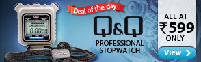 Deal of The Day! Professional Stopwatch from Q&Q - At Rs.599