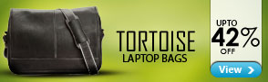 Upto 42% off Tortoise ? Laptop bags